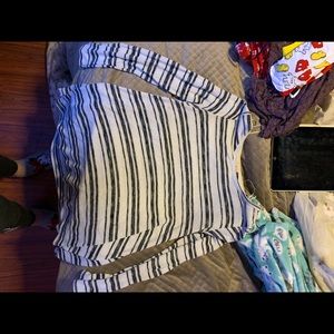 Striped long sleeved shirt